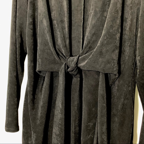 Chico’s BLACK Tie Front Traveler's Jacket, NWT, travel friendly leisure, knit - Picture 12 of 16